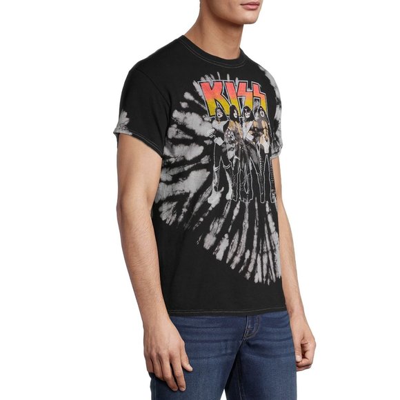 KISS Band T-Shirt Destroyer Tour 1976 Tie Dye rock Official T-Shirt L NWT - Picture 3 of 5